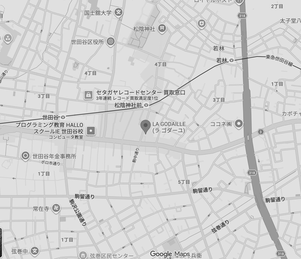 店舗周辺の地図